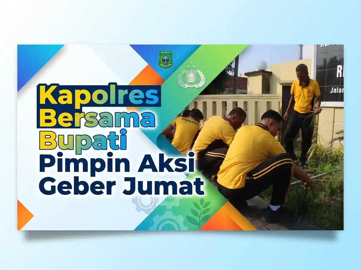 Kapolres Bersama Bupati Pimpin Aksi Geber Jumat
